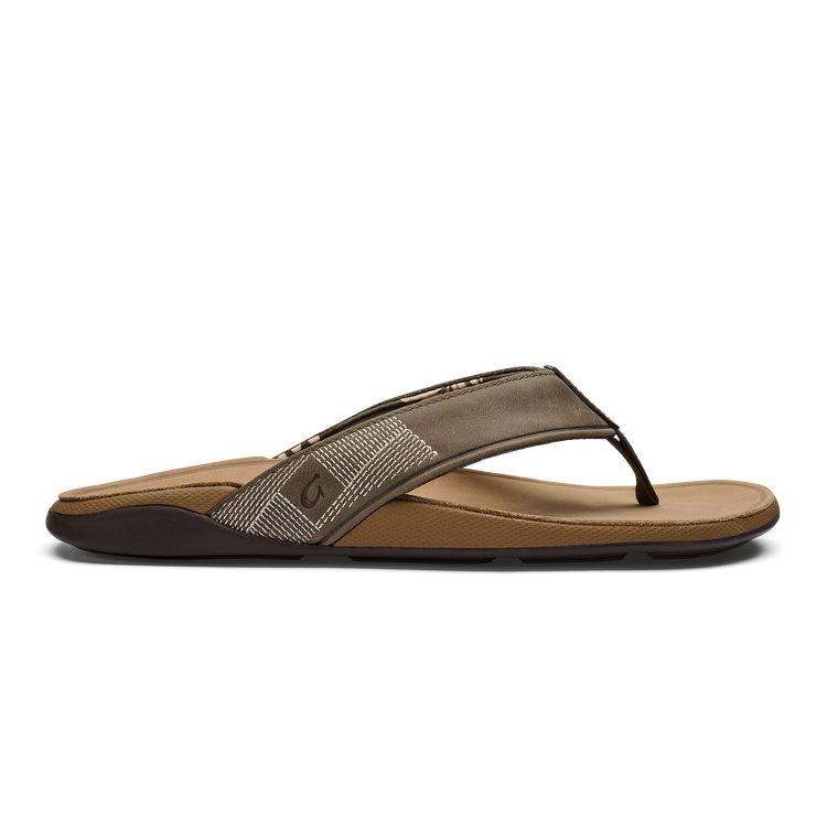 OluKai Men's Tuahine Waterproof Leather Sandals