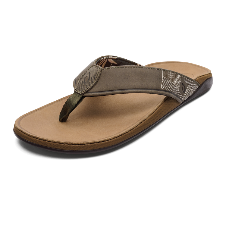OluKai Men's Tuahine Waterproof Leather Sandals