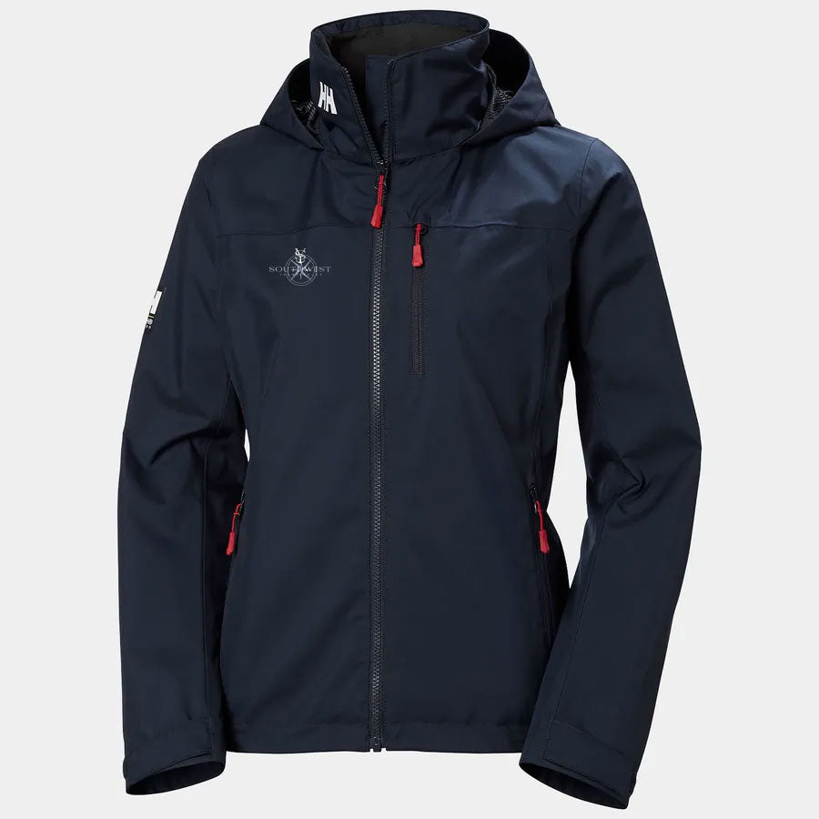 Helly Hansen Southwest Yacht Sales Women's Crew Hooded Jacket 2.0 Navy