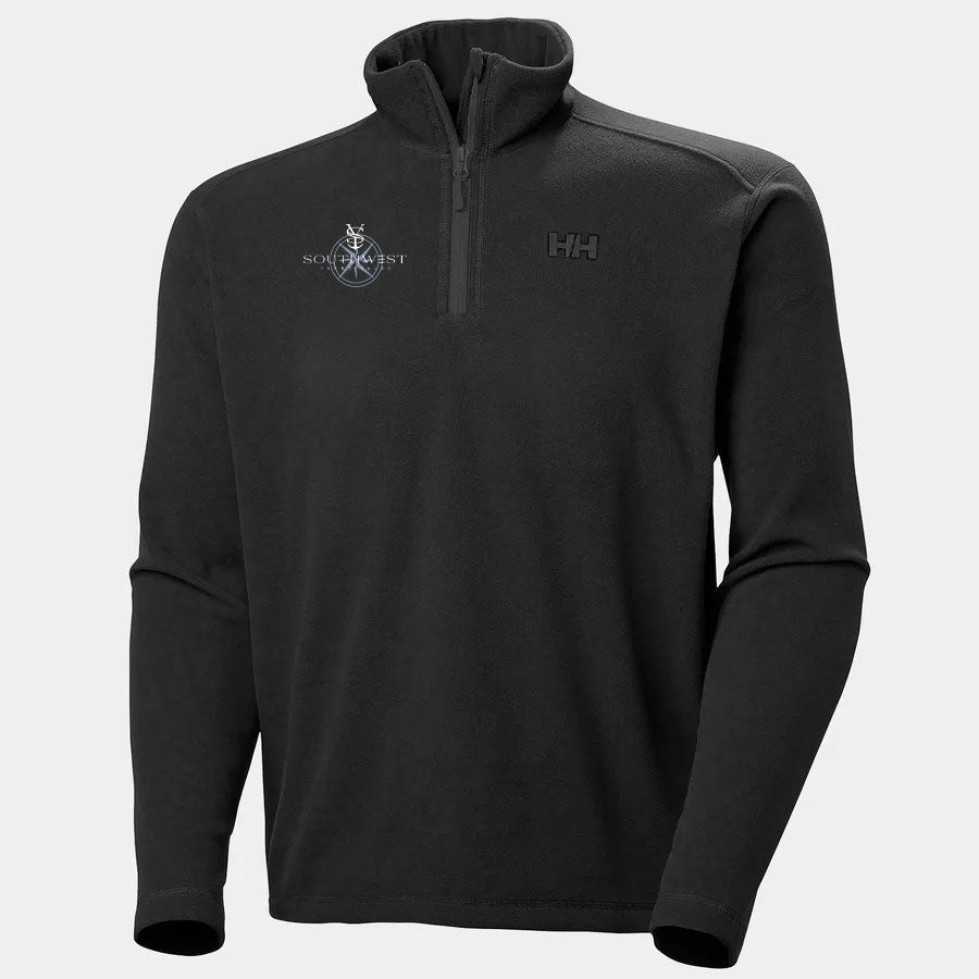 Helly Hansen Southwest Yacht Sales Men's Daybreaker 1/2 Zip Fleece Pullover Black