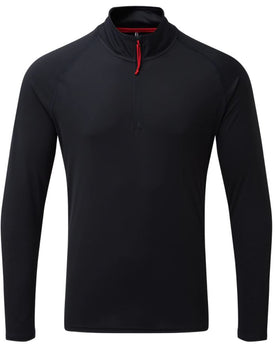 Gill Men's UV Tec L/S Zip Tee Navy