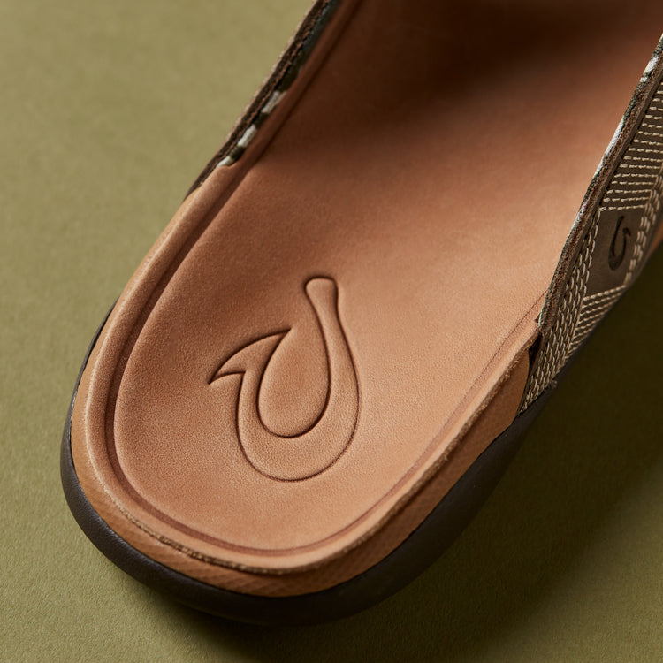 OluKai Men's Tuahine Waterproof Leather Sandals