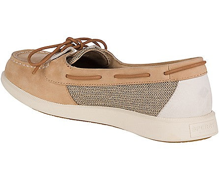 Sperry Women s Oasis Loft Boat Shoe Linen Oat Boater s Closet