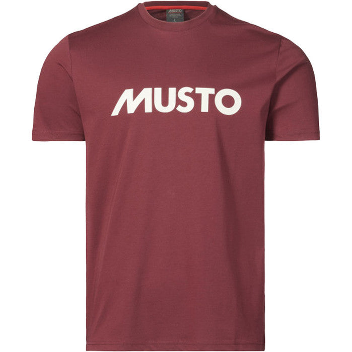 Musto Men's Logo Tee L Wine