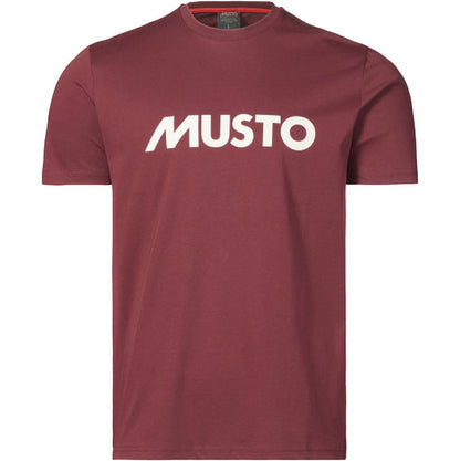 Musto Men's Logo Tee L Wine