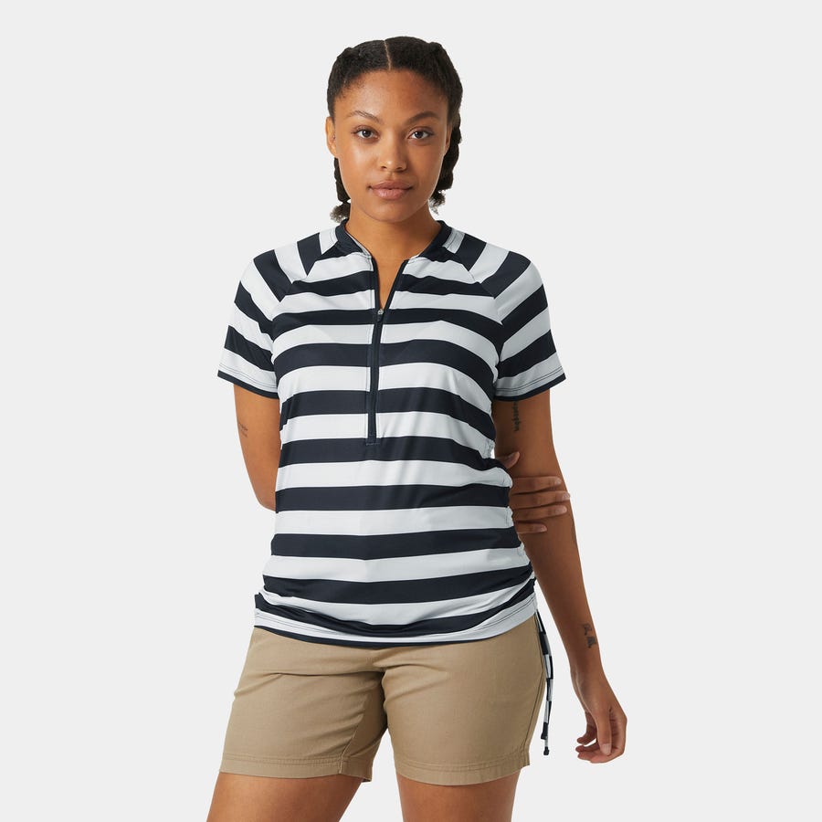 Helly Hansen Women's Siren 1/2 Zip T-Shirt Navy XS