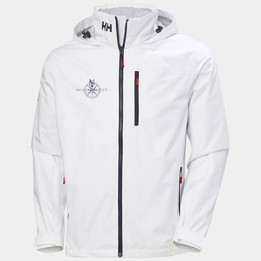 Helly Hansen Southwest Yacht Sales Men's Crew Hooded Jacket 2.0 White