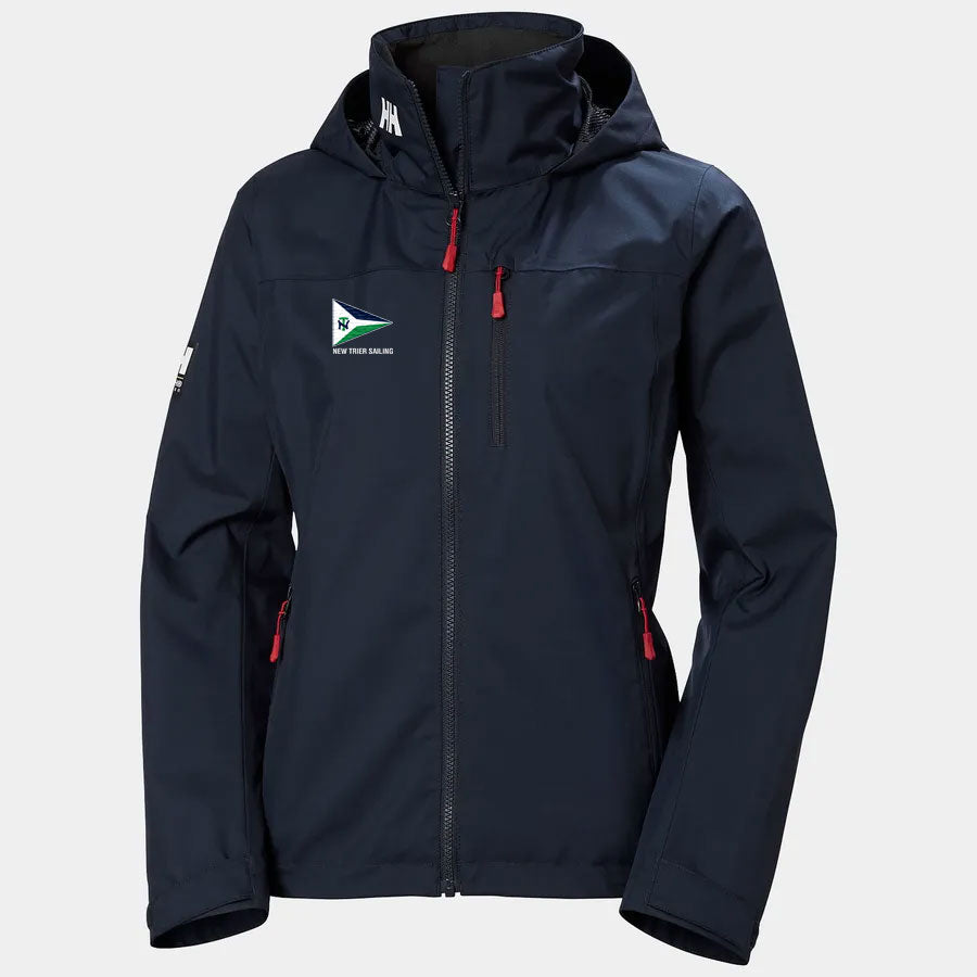 Helly Hansen New Trier Sailing Team Women's Crew Hooded Jacket Navy