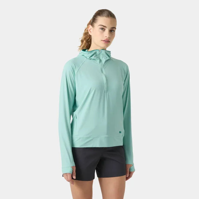 Helly Hansen Women's Shine Solen 1/2 Zip Sun Hoodie
