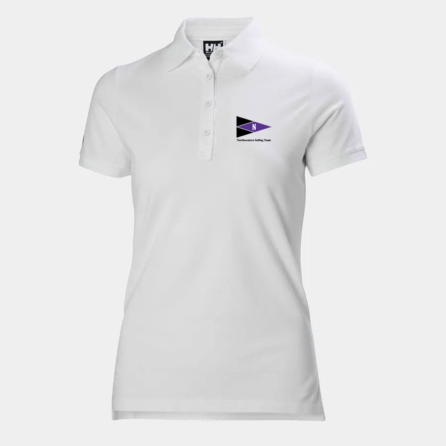 Helly Hansen Northwestern Sailing Team Women's Crew Pique Polo White