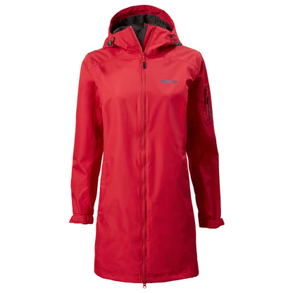 Musto Women's Sardinia Long Rain Jacket Red