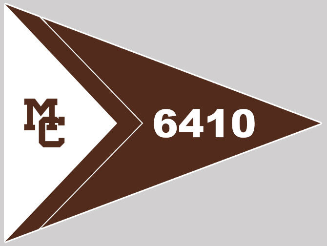 Caravan Sailing Burgee Embroidery Charge White