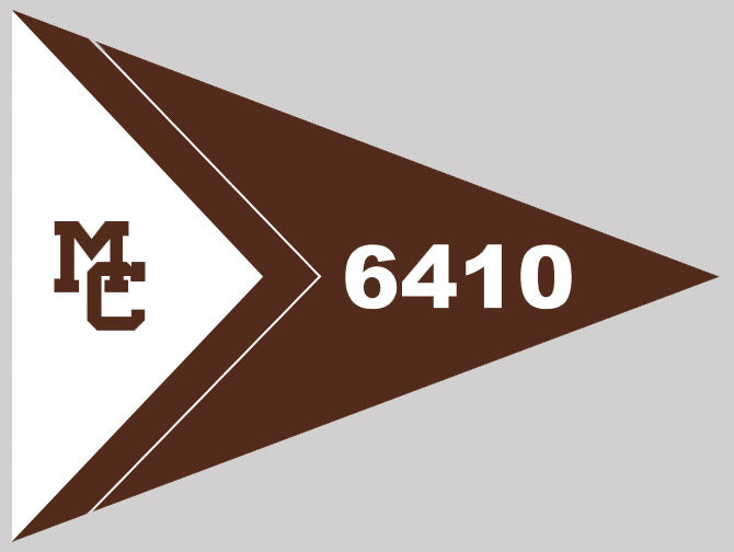 Caravan Sailing Burgee Embroidery Charge Brown