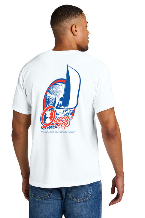 Queen's Cup® Men's Cotton T-Shirt White