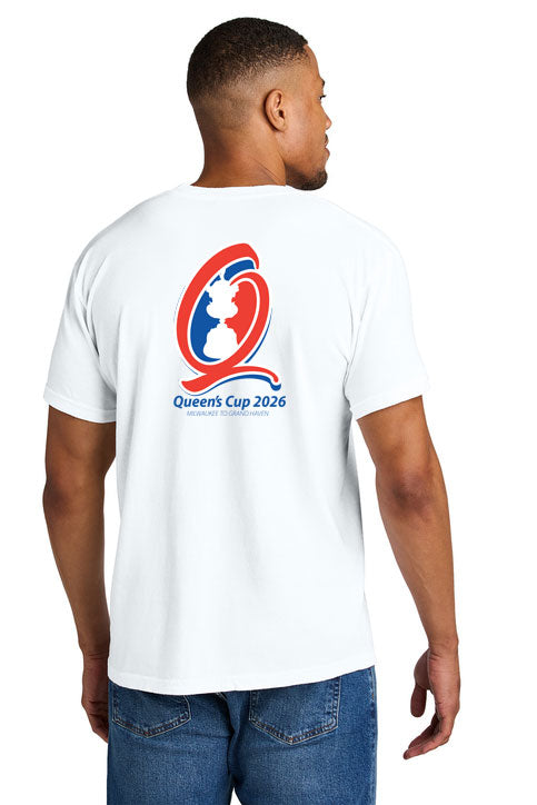 Queen's Cup® Men's Cotton T-Shirt White