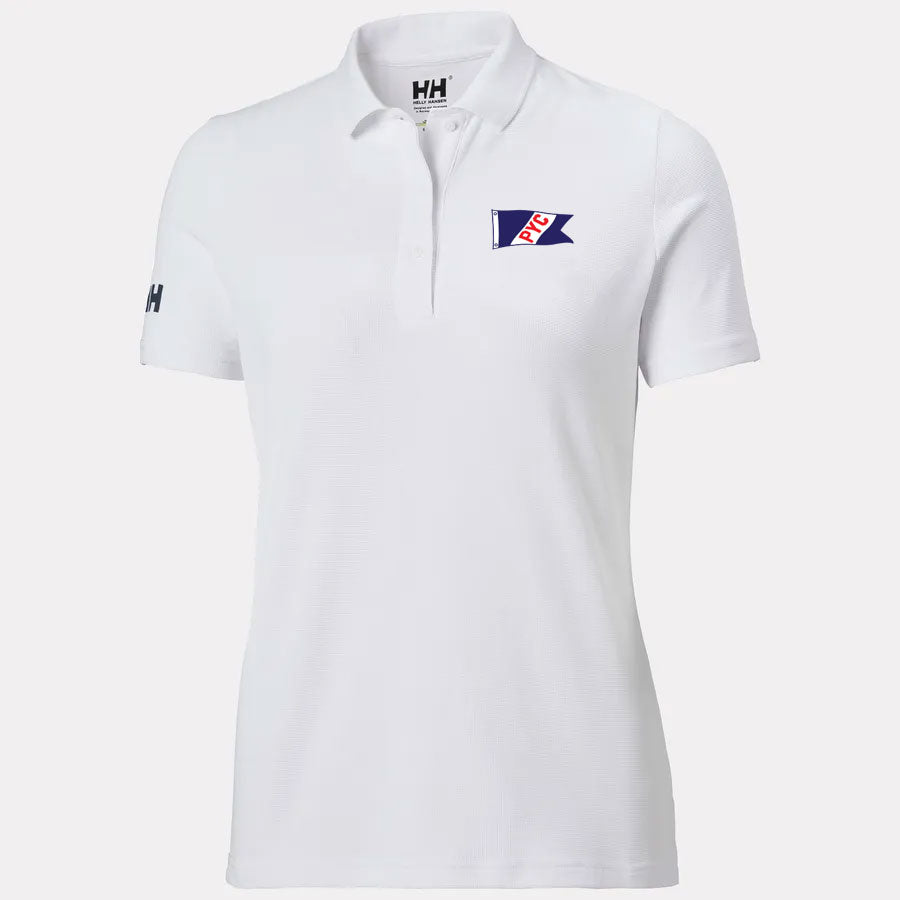 Helly Hansen Pewaukee Yacht Club Women's Crew Technical Polo White
