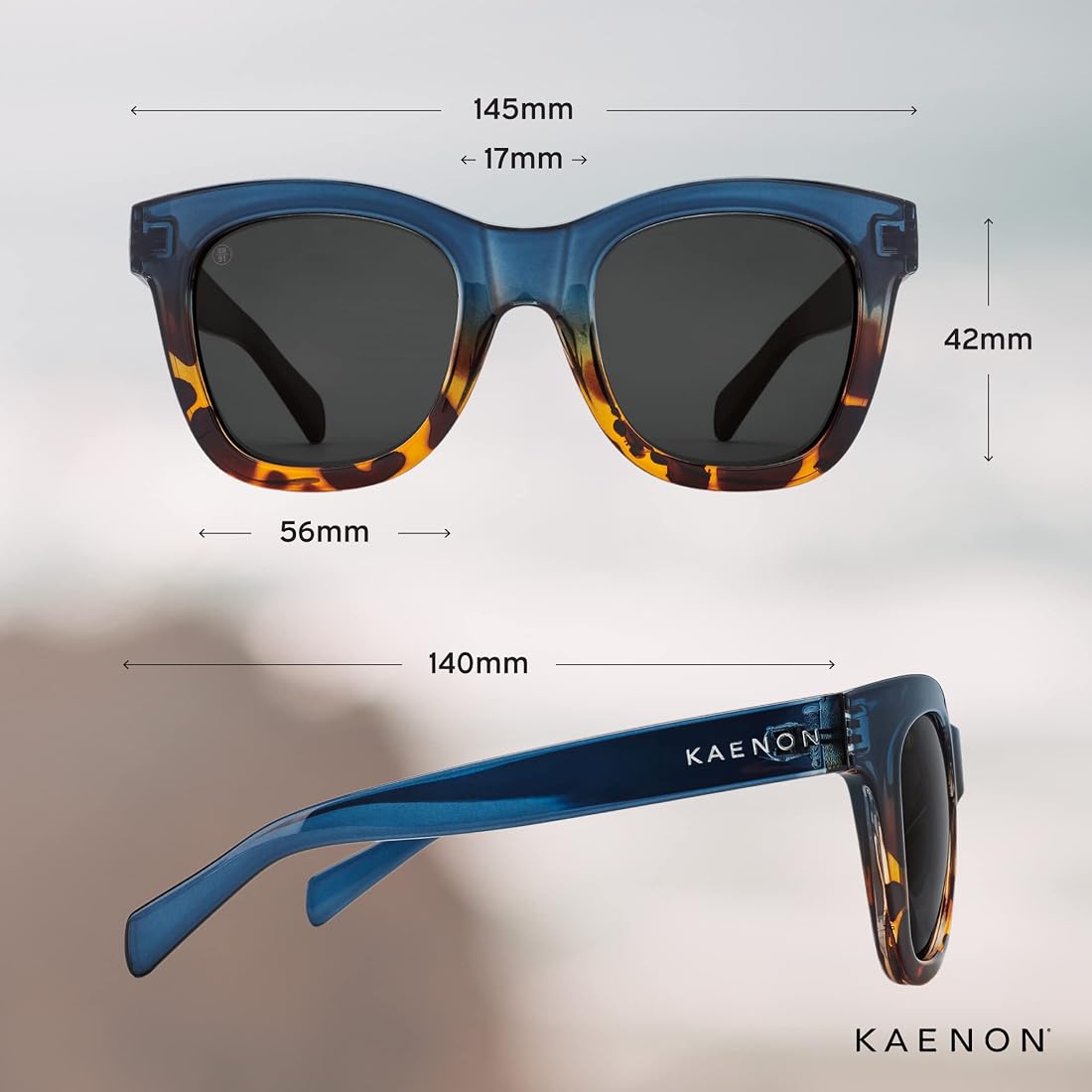 Kaenon Lido - Deep Purple Tortoise Brown 12%