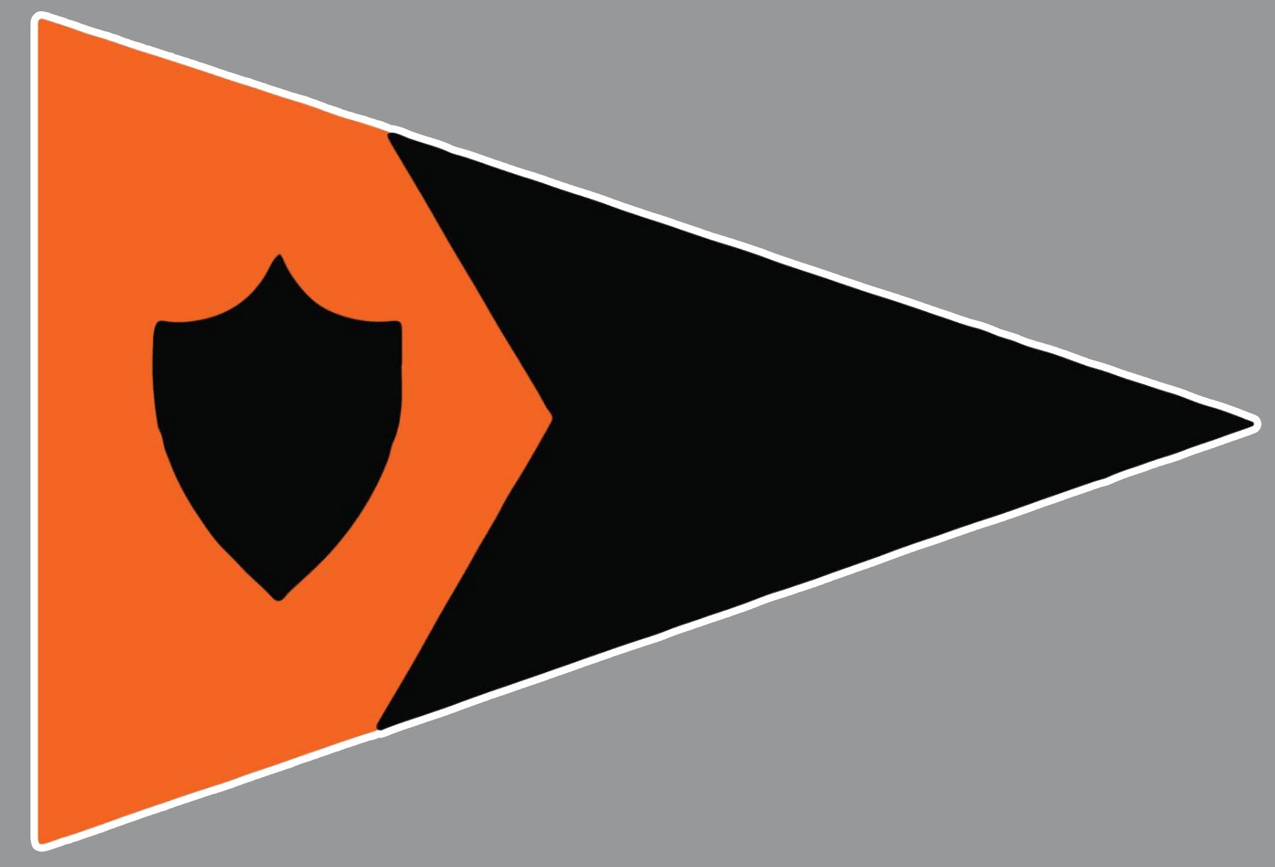 Princeton Sailing Logo Embroidery Charge White Outline