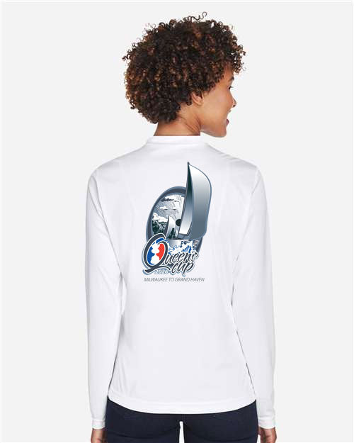 Queen's Cup® Women's Performance Long Sleeve T-Shirt White