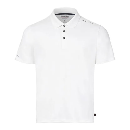 Musto Men's Evo Crew Sunblock Short Sleeve Polo White