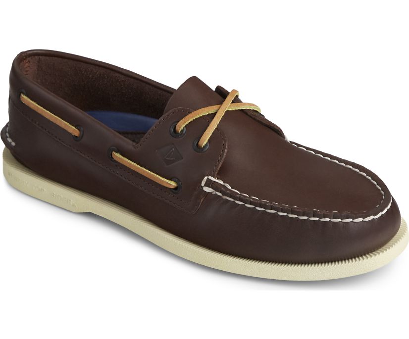 Sperry Men's Authentic Original Leather Boat Shoe Brown