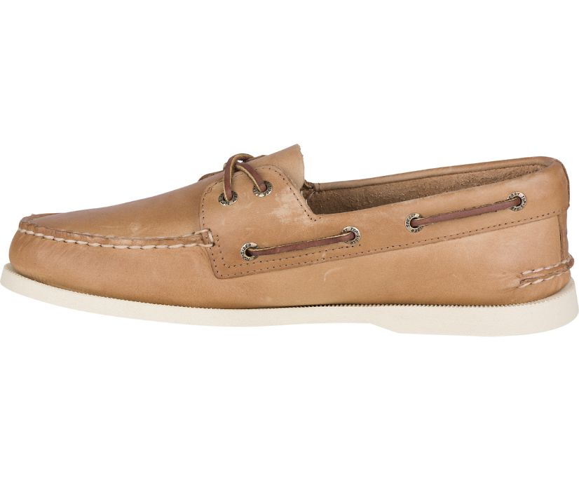 Sperry Men's Authentic Original Leather Boat Shoe Oatmeal
