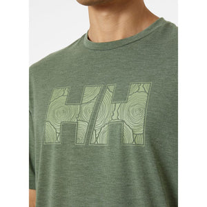 Helly Hansen Men's Skog Recycled Graphic T-Shirt Spruce Melange